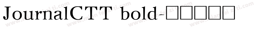 JournalCTT bold字体转换